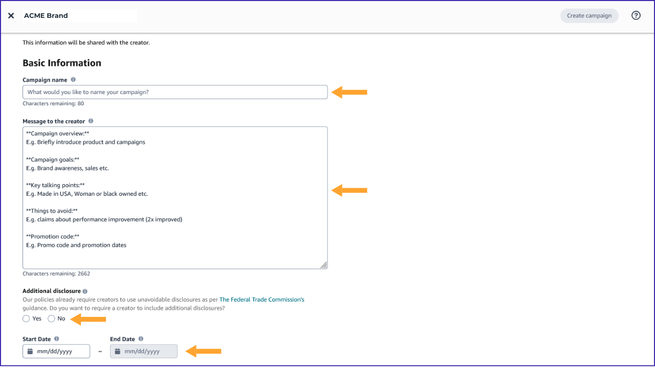 Amazon Creator Connections Details - Part 1
